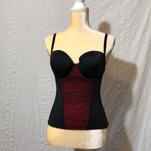 Black/Red Bustier.